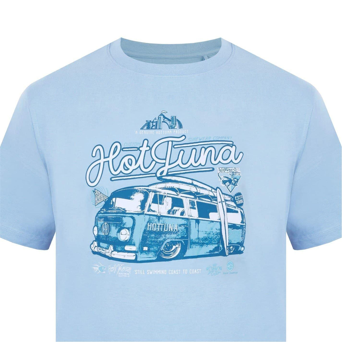 Blue - Lifestyle - Hot Tuna Mens Graphic Print Short-Sleeved T-Shirt
