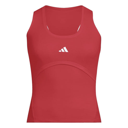 Red - Front - Adidas Womens-Ladies Pro Climacool Fitted Tennis Tank Top