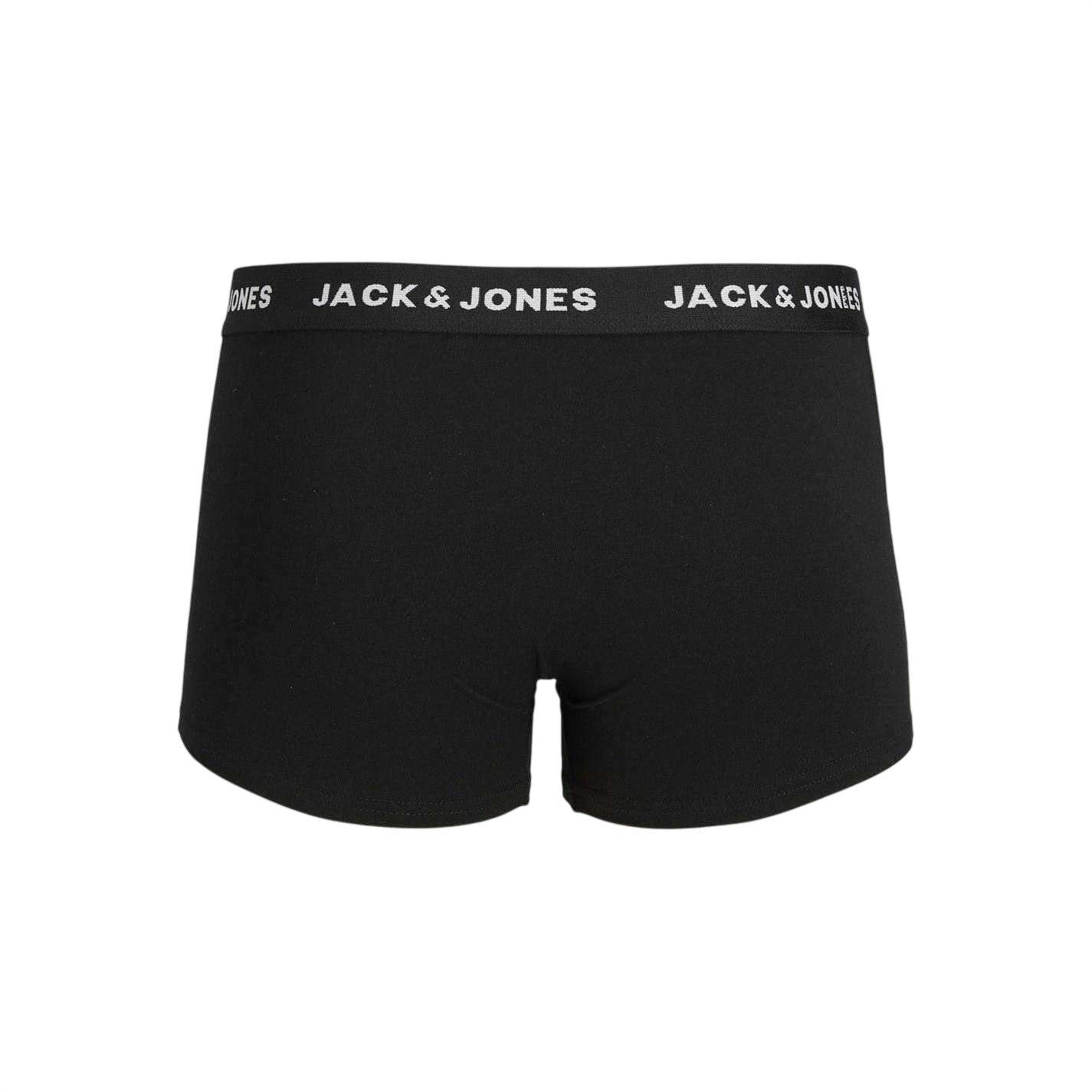 Black - Back - Jack And Jones Boys Jon Jersey Boxer Briefs (Pack of 2)