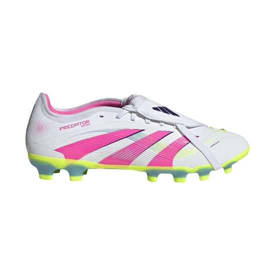 White-Pink - Front - Adidas Mens Predator Pro Football Boots