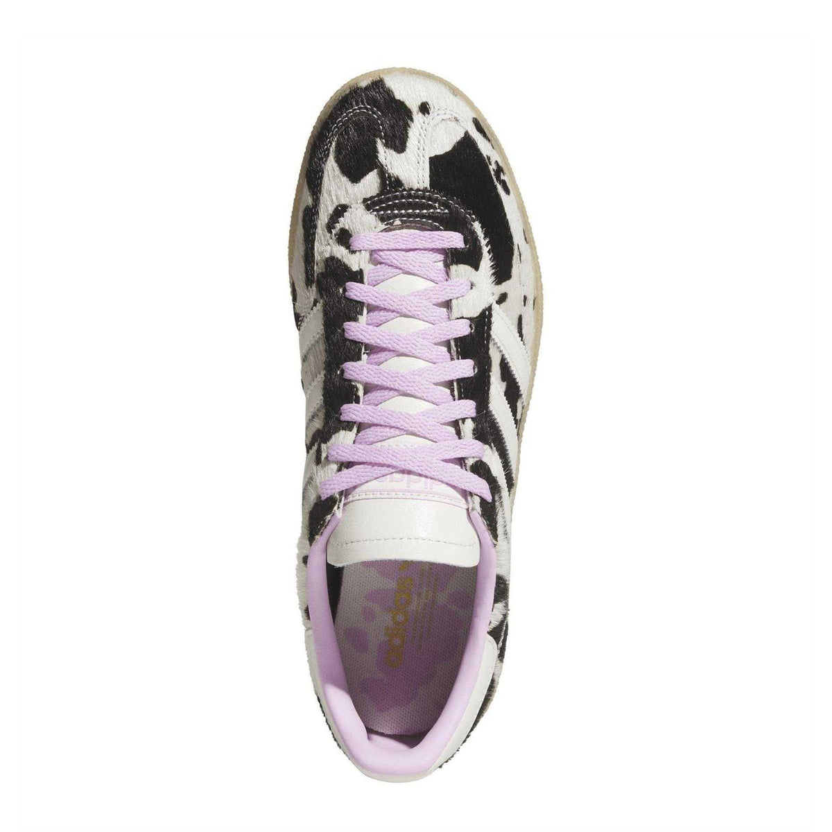 Pink-White-Black - Lifestyle - Adidas Womens-Ladies Handball Spezial Cow Print Suede Trainers