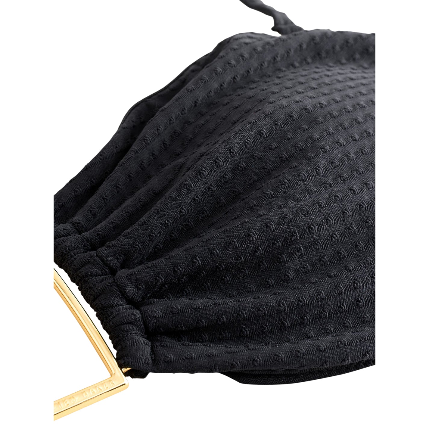 Black - Lifestyle - Ted Baker Womens-Ladies Bar Tie Up Bikini Top