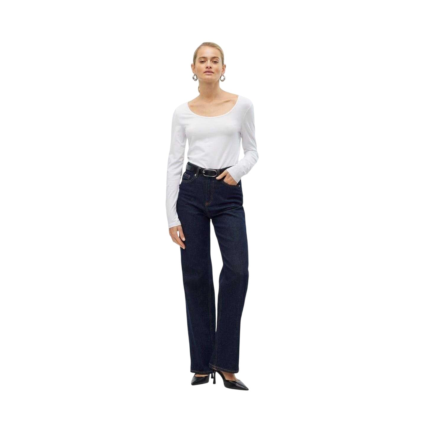 Bright White - Pack Shot - Vero Moda Womens-Ladies Maxi T-Shirt
