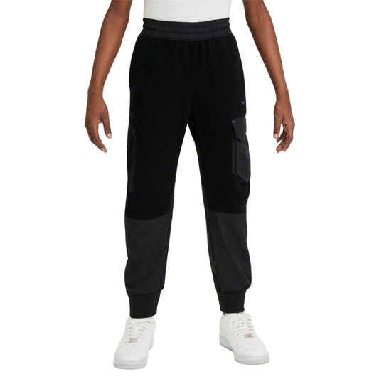Black - Front - Nike Childrens-Kids Sportswear City Fleece Utility Joggers