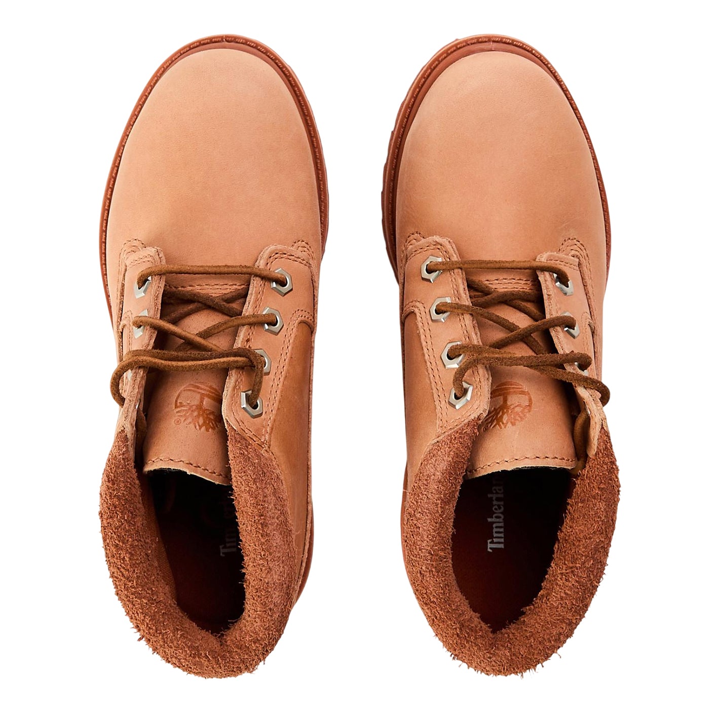Light Red - Side - Timberland Womens-Ladies Nellie Leather Waterproof Chukka Boots