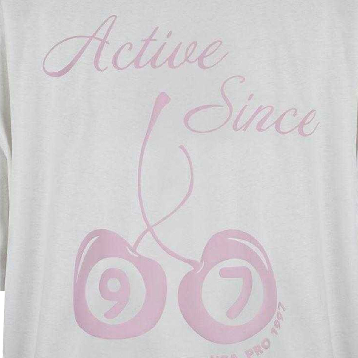 Grey - Side - USA Pro Womens-Ladies Graphic Print Cotton Oversized T-Shirt