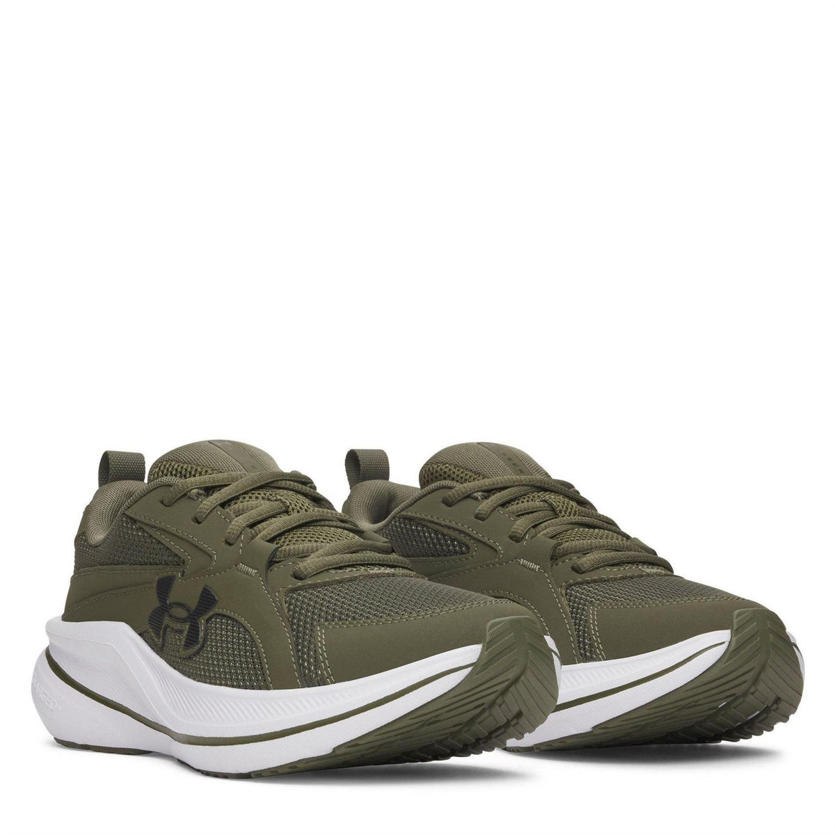 Marine OD Green - Pack Shot - Under Armour Childrens-Kids Assert 11 Trainers