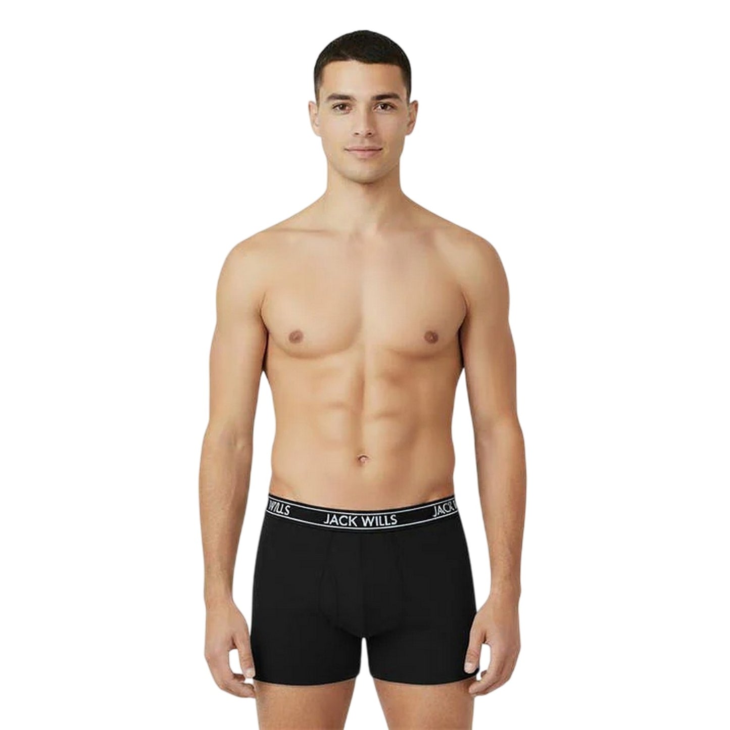 Black - Side - Jack Wills Mens Boxer Shorts (Pack of 3)