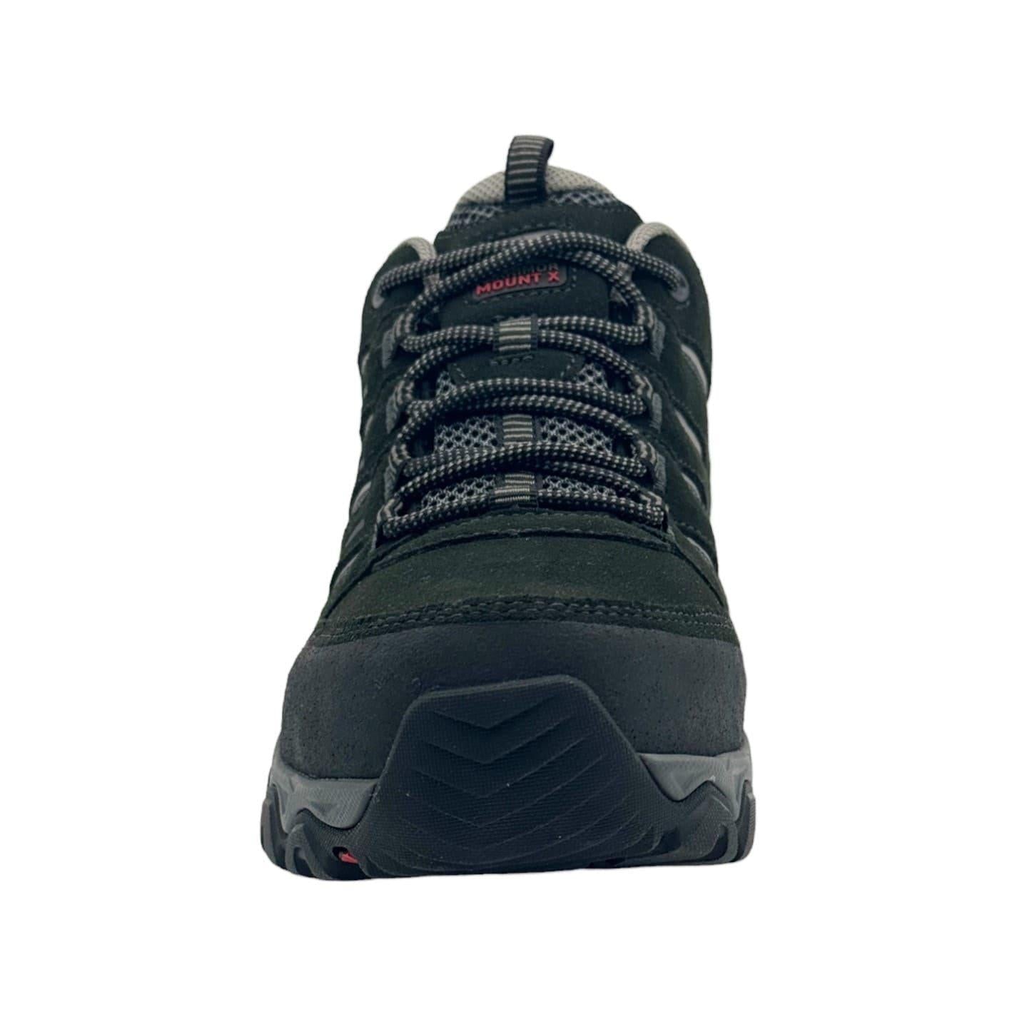 Black-Grey - Pack Shot - Karrimor Mens Mount Suede Low Waterproof Walking Shoes