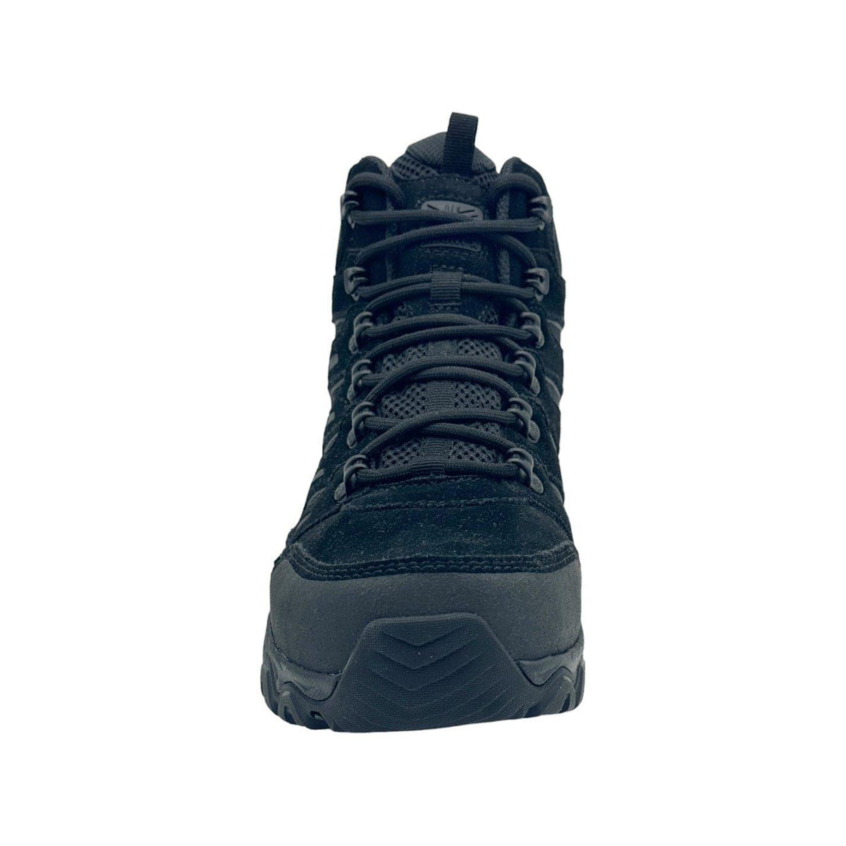 Black - Close up - Karrimor Mens Mount Mid Leather Waterproof Walking Boots