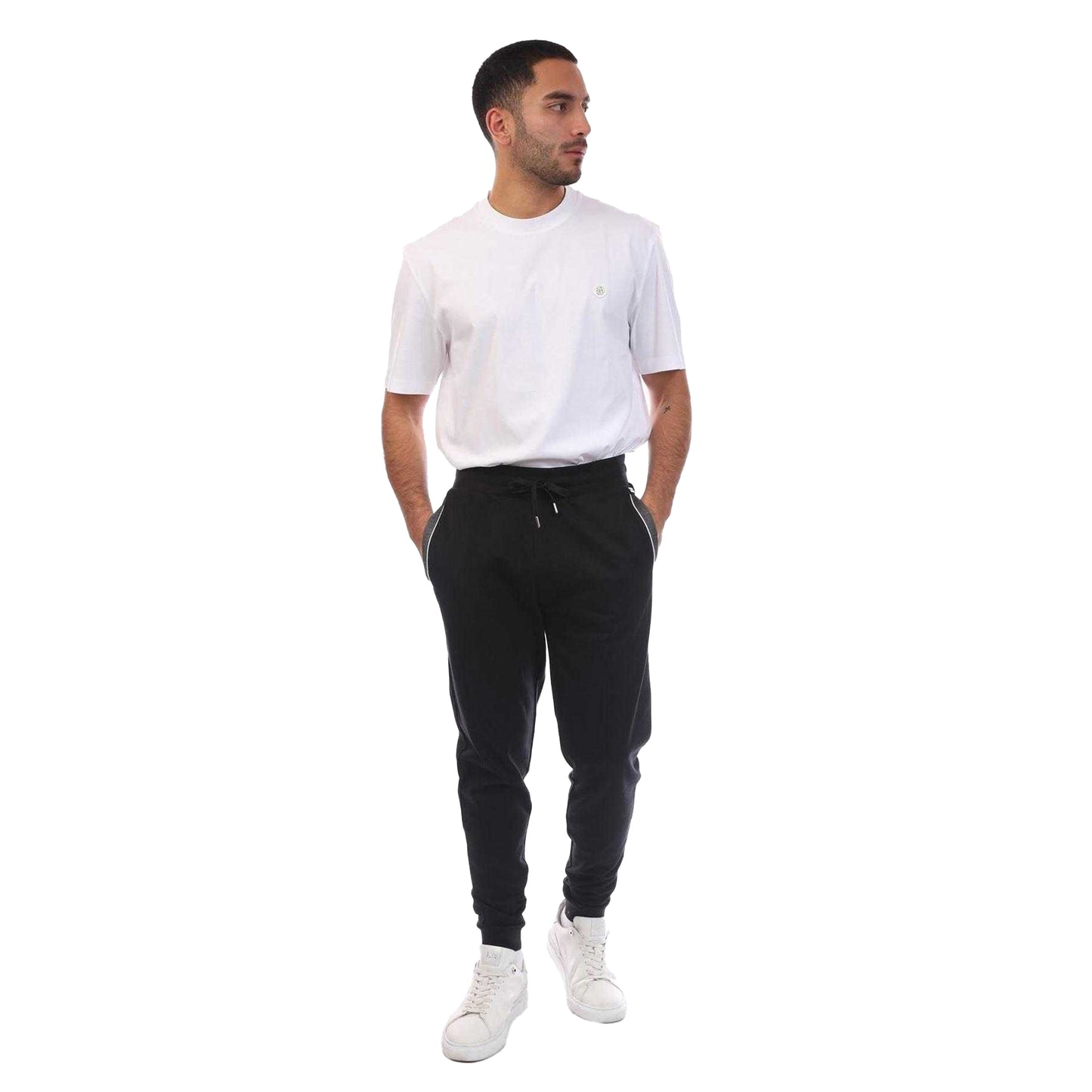 Black - Lifestyle - Boss Mens Logo Tracksuit Bottoms