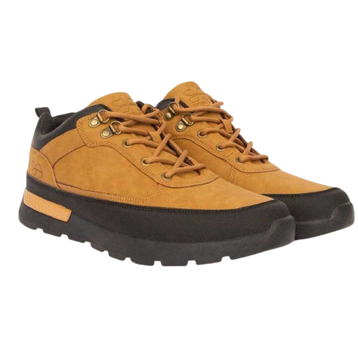 Brown - Side - Crosshatch Mens Banbury Logo Boots