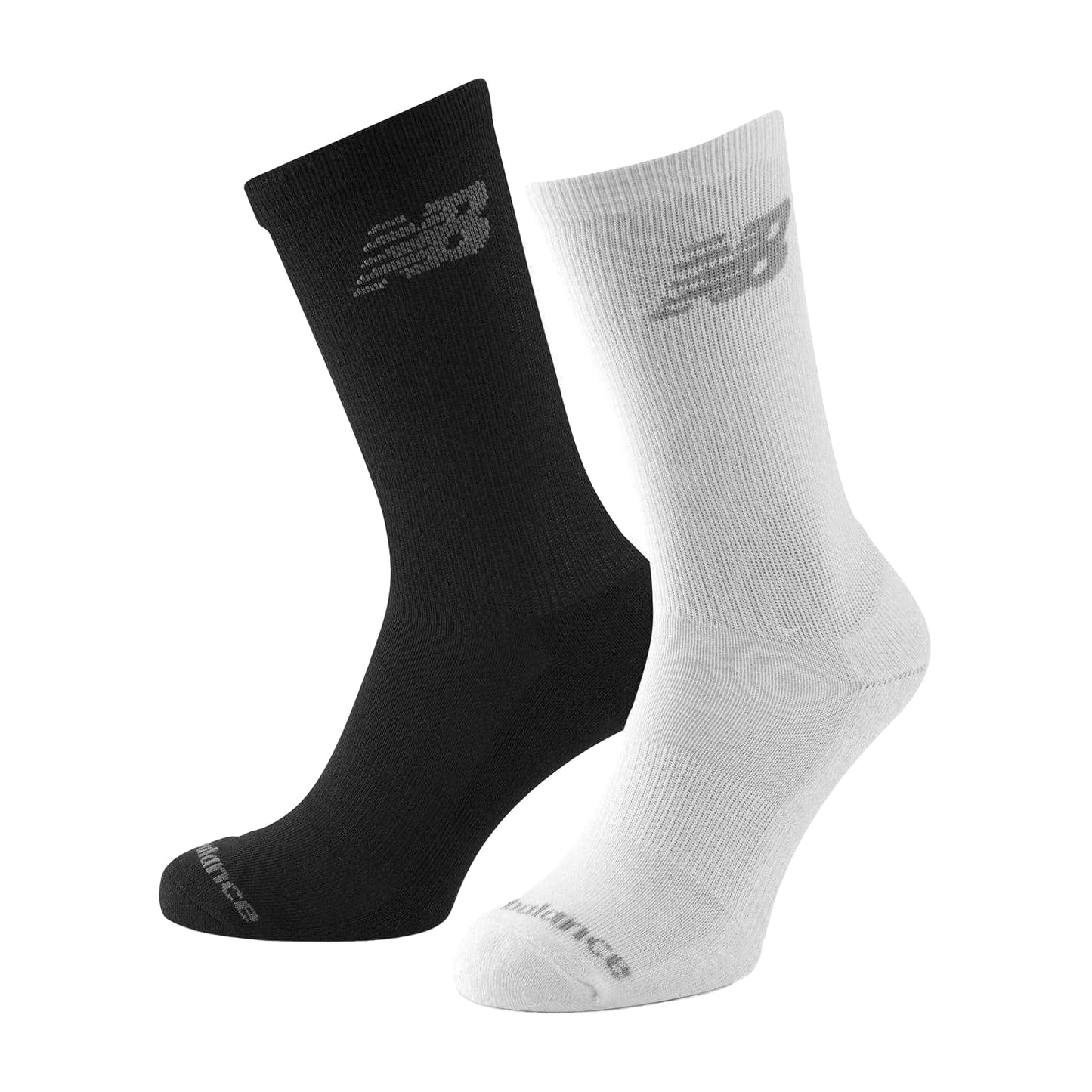 White-Black - Back - New Balance Unisex Adult Logo Cushioned Crew Socks (Pack of 10)