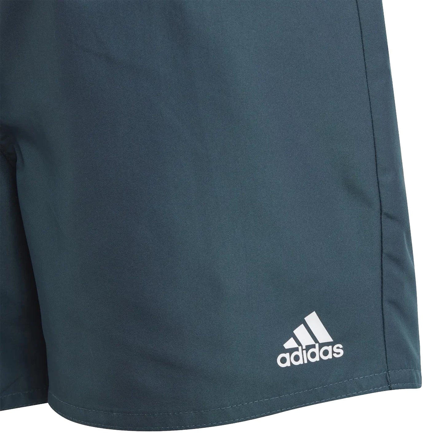 Blue-White - Side - Adidas Boys Classic Badge Sport Swim Shorts
