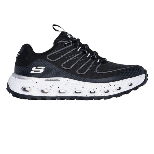 Black-White - Front - Skechers Womens-Ladies Step At Slip-on Trainers