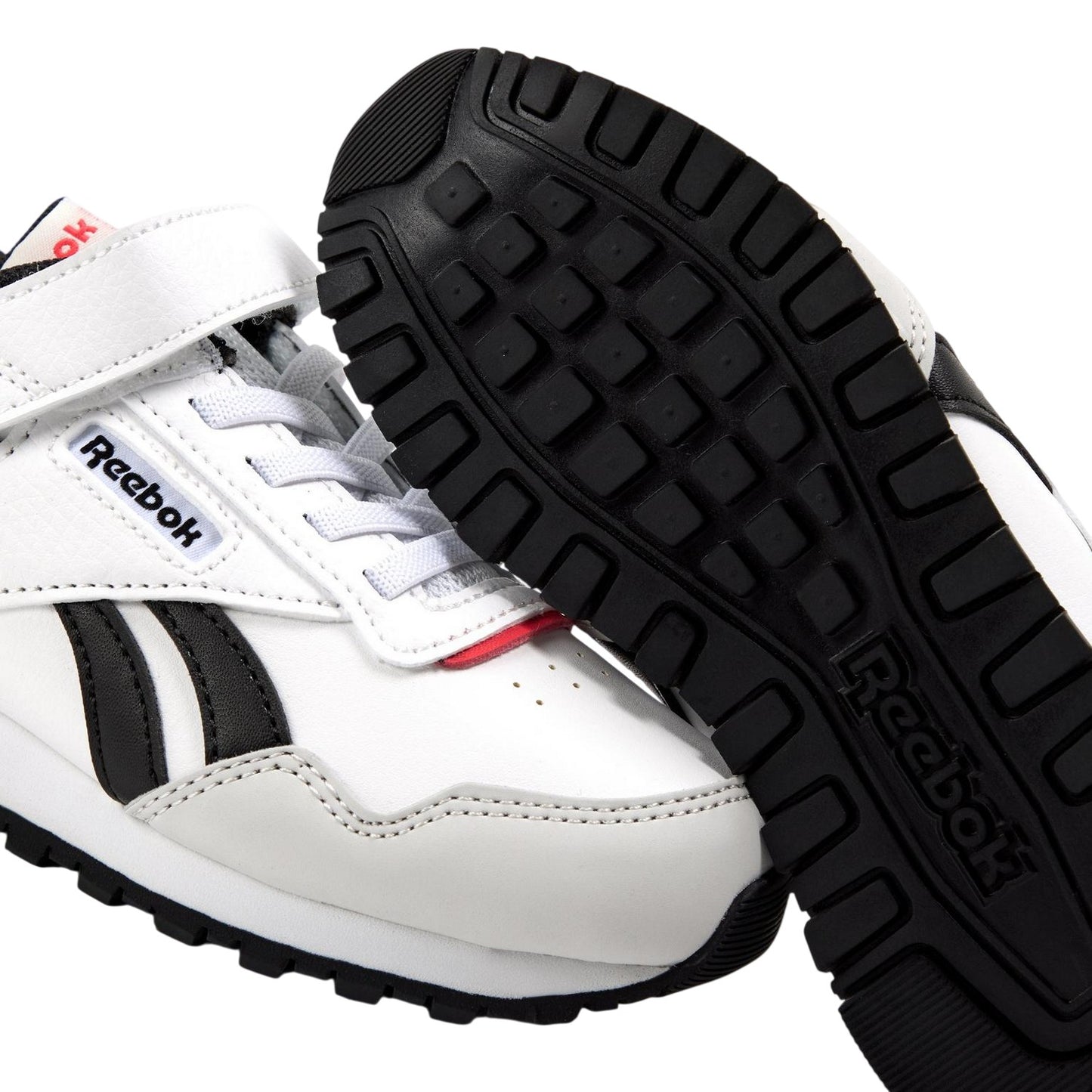 White - Lifestyle - Reebok Boys Glide Elastic Strap Trainers