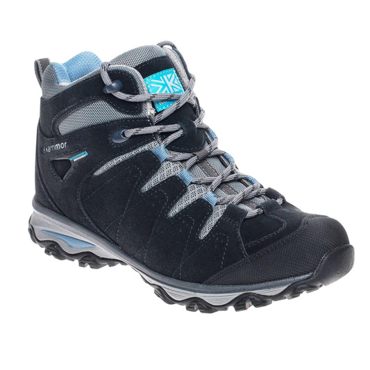Navy - Front - Karrimor Womens-Ladies Rona Leather Hiking Boots