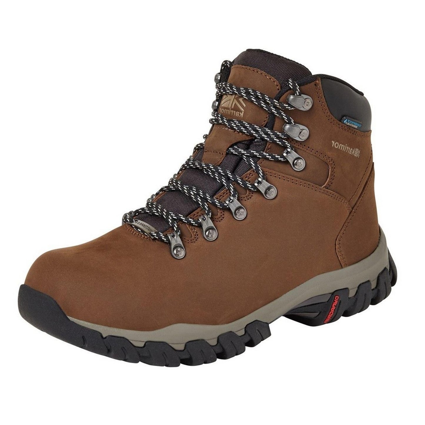 Dark Brown - Back - Karrimor Mens Mendip 3 Leather Hiking Boots