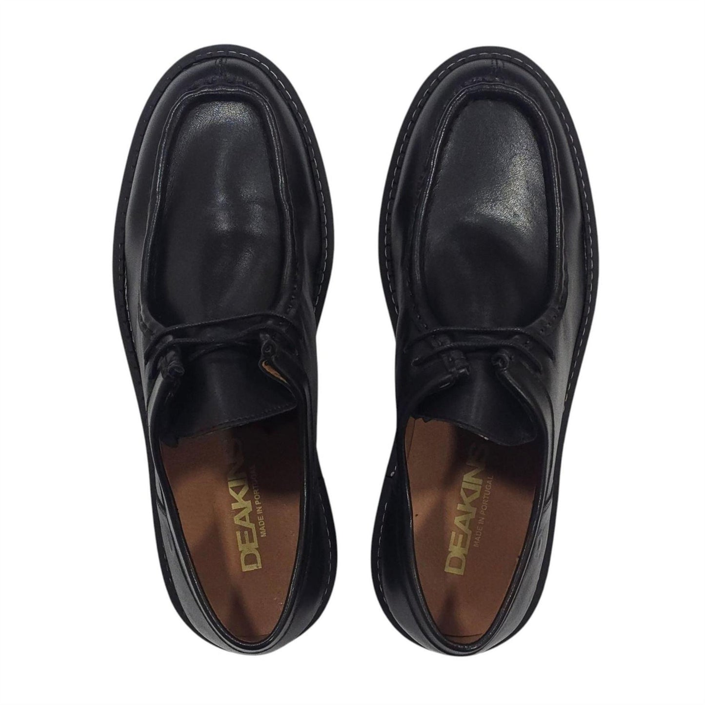 Black - Pack Shot - Nicholas Deakins Mens Full Grain Leather Derby Shoes