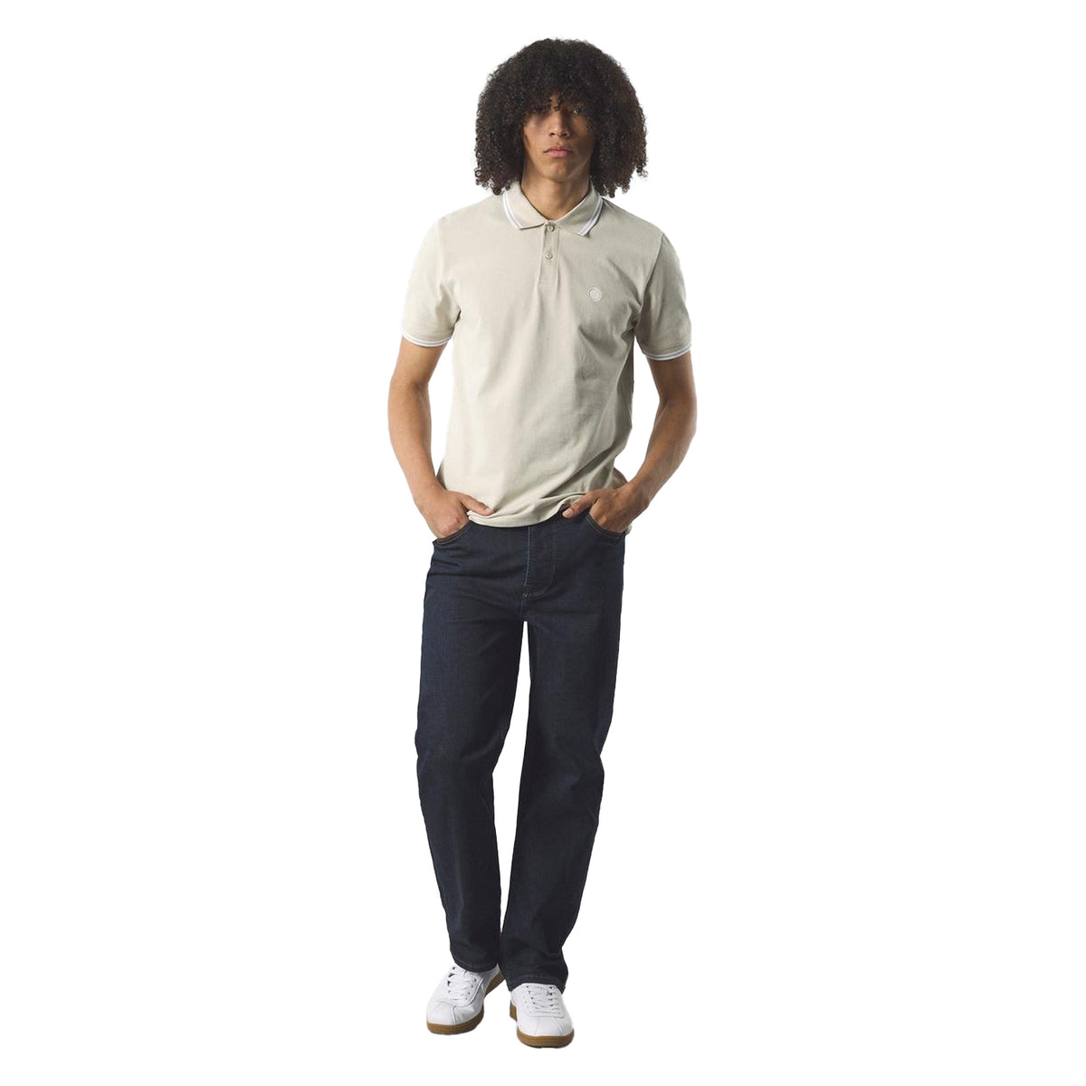 Greystone - Side - Pretty Green Mens Collared Polo Shirt