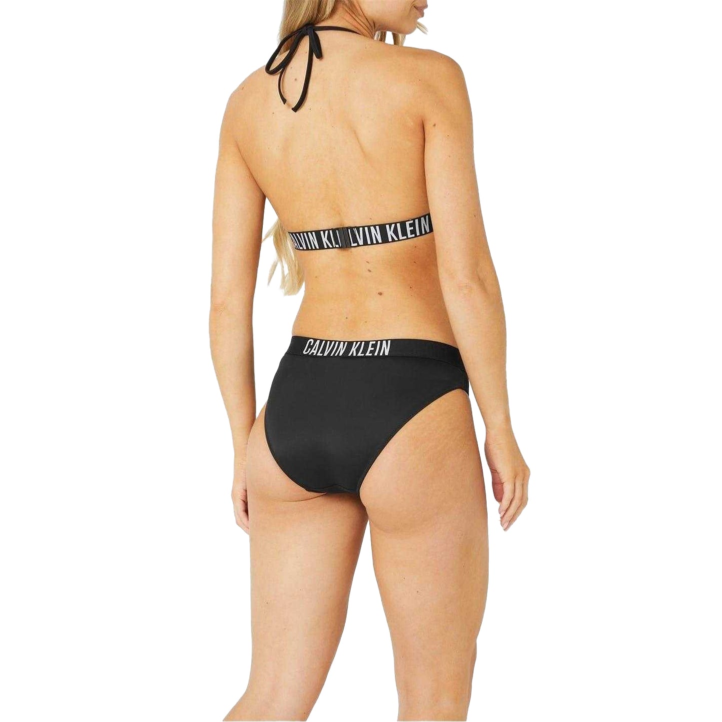 Black - Pack Shot - Calvin Klein Womens-Ladies Classic Plain Bikini Bottoms