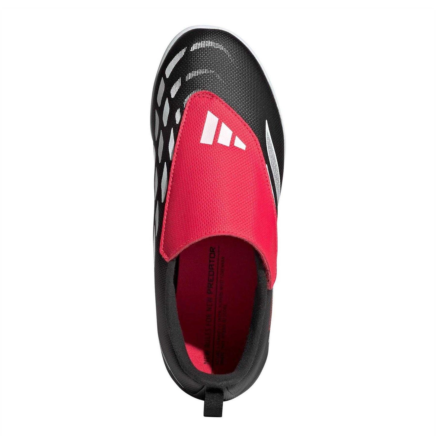 Black-Red - Pack Shot - Adidas Womens-Ladies Predator Club Trainers