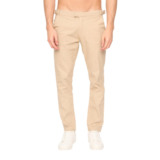 Stone - Front - Duck and Cover Mens Everett Chinos