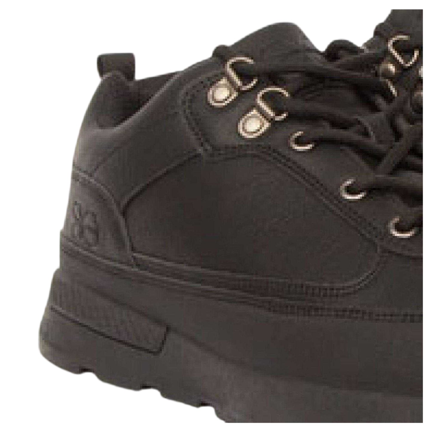 Black - Side - Crosshatch Mens Banbury Logo Boots