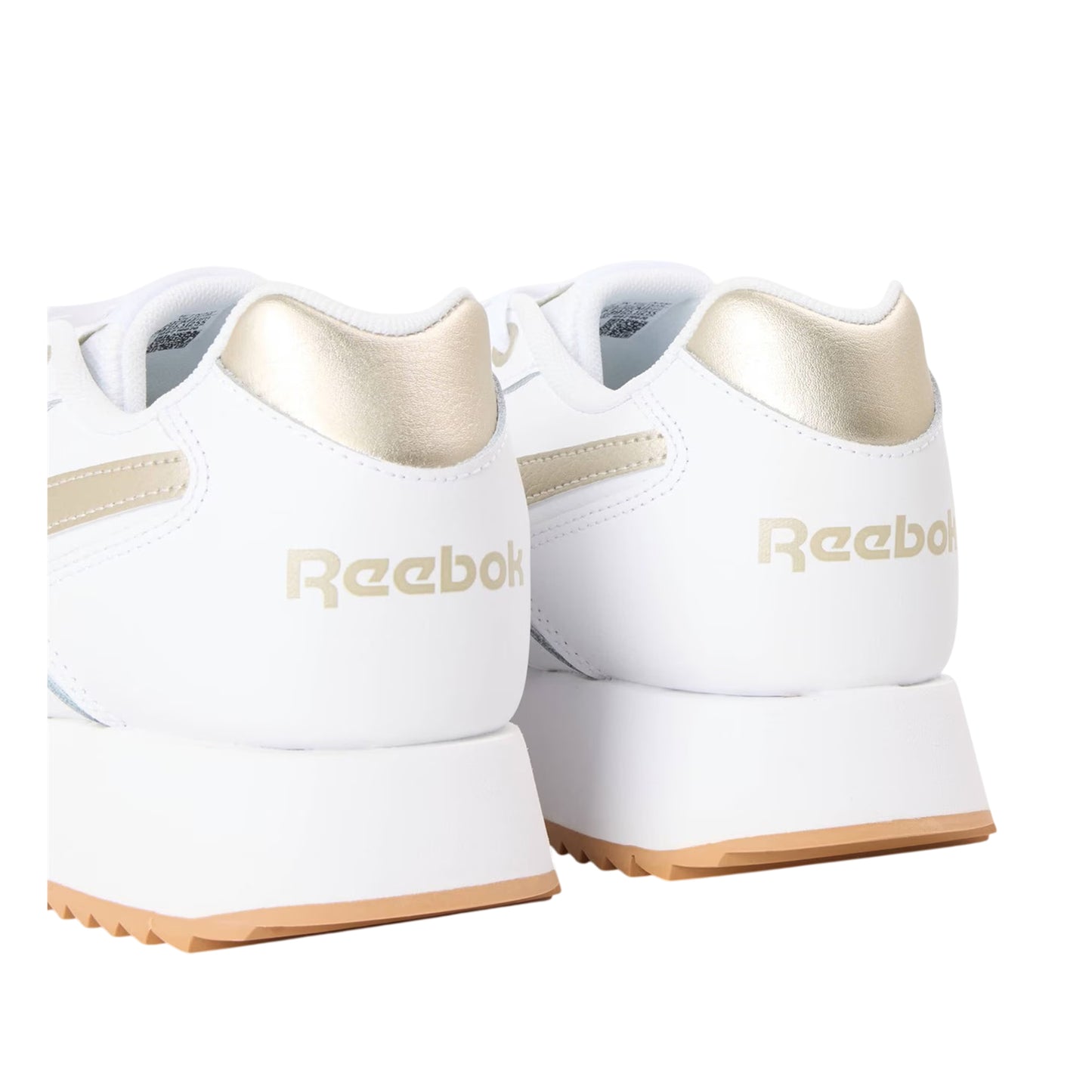 White-Sand - Lifestyle - Reebok Womens-Ladies Glide Ripple Mesh Flat Trainers