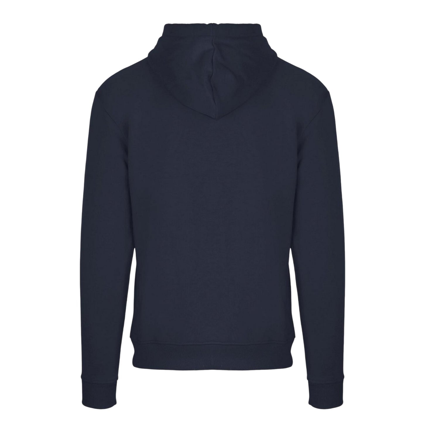 Navy - Back - Aquascutum Mens Logo Hoodie