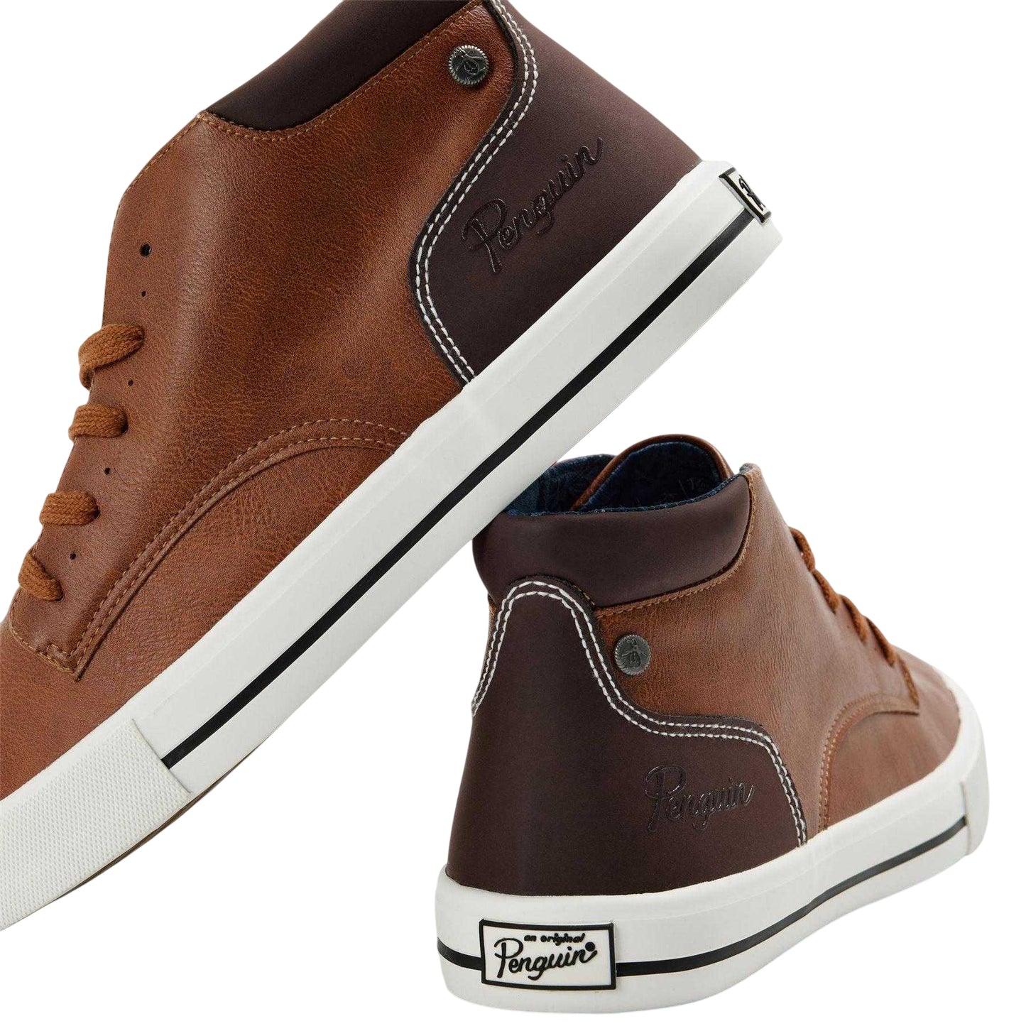 Brown - Lifestyle - Original Penguin Mens Miles Trainers