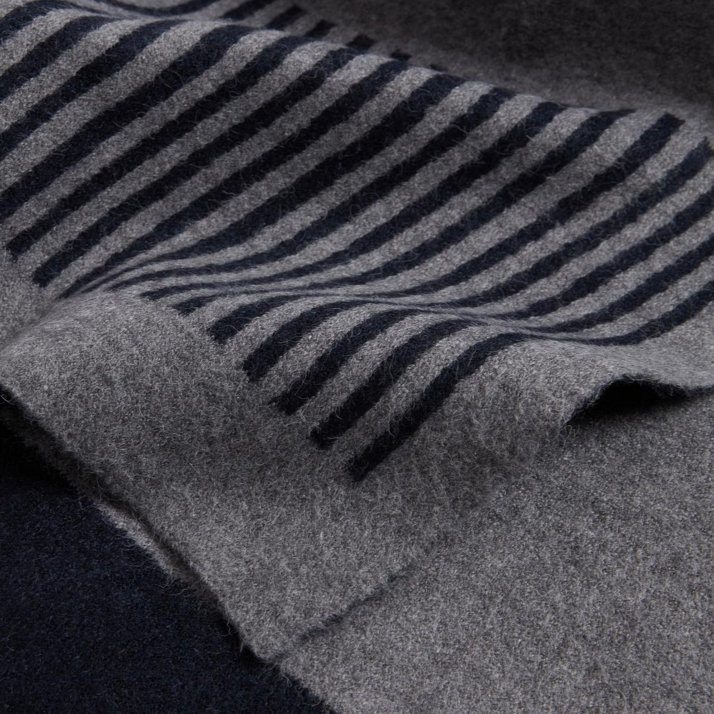 Grey - Lifestyle - Ted Baker Lettering Knitted Reversible Scarf