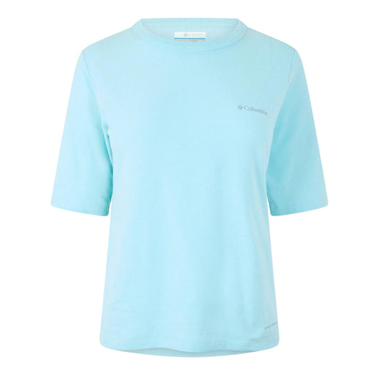 Spray - Front - Columbia Womens-Ladies Trek Logo Crew Neck T-Shirt