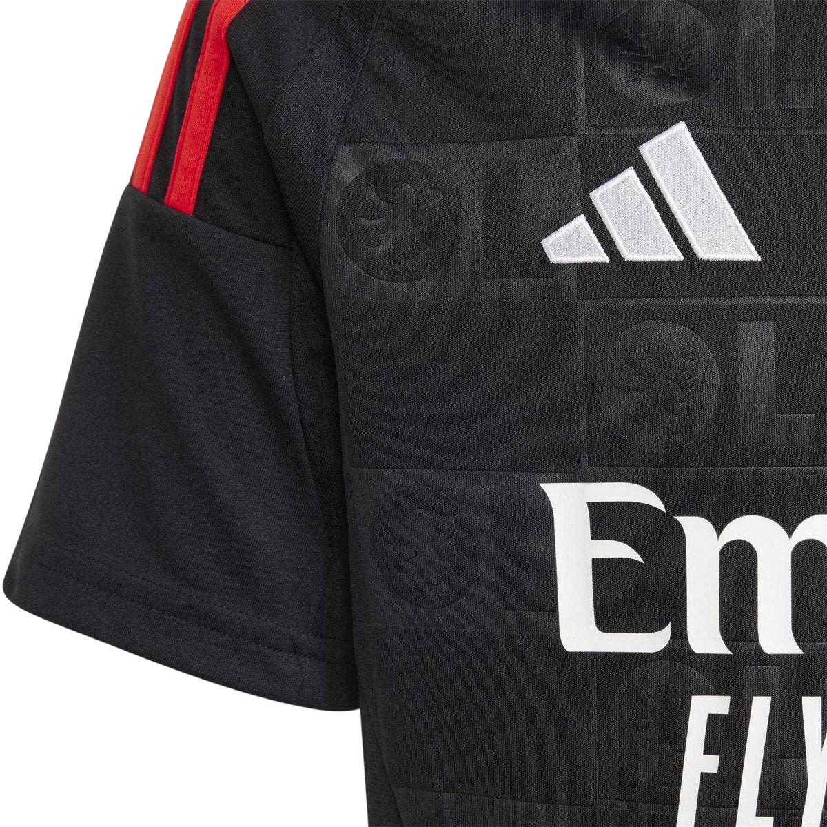 Black - Lifestyle - Adidas Mens 24-25 Olympique Lyonnais Jersey