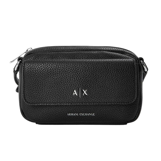 Black - Front - Armani Exchange Pebble Messenger Bag