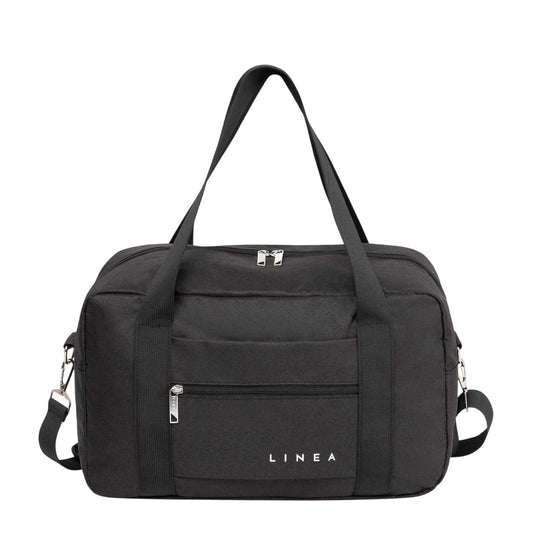 Black - Front - Linea Travel Duffle Bag