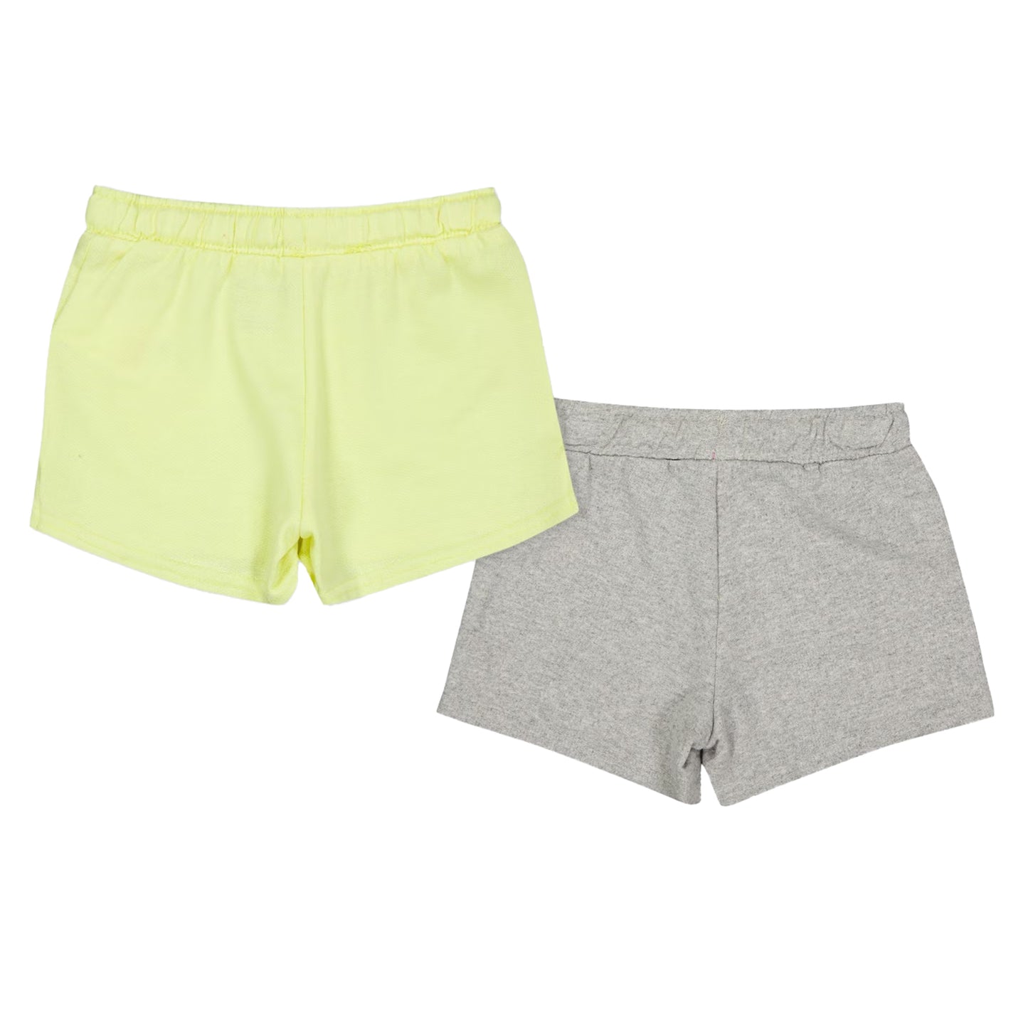 Light Grey Heather - Back - Reebok Girls Jersey Shorts (Pack of 2)