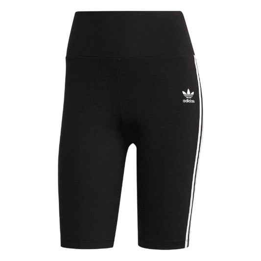 Black - Front - Adidas Womens-Ladies Classics 3 Stripes Shorts
