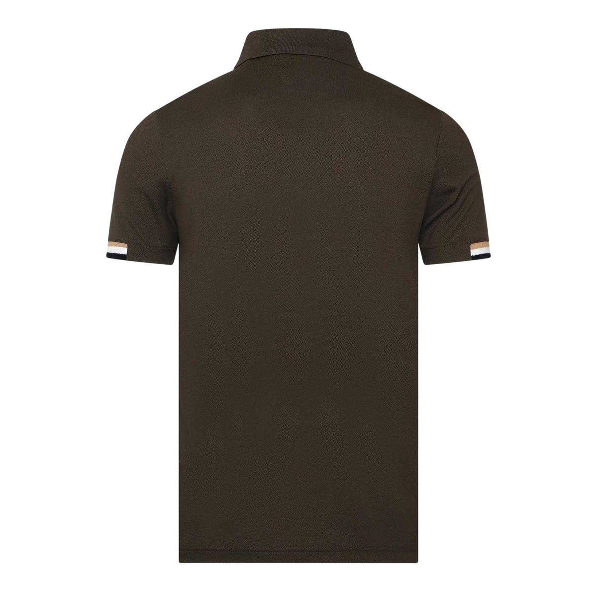 Green - Back - Boss Mens Parlay 147 Rubberised Logo Polo Shirt