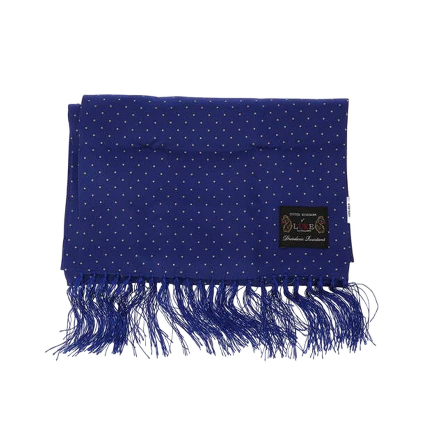 Royal Blue - Side - Luke Unisex Adult Dotted Midweight Scarf