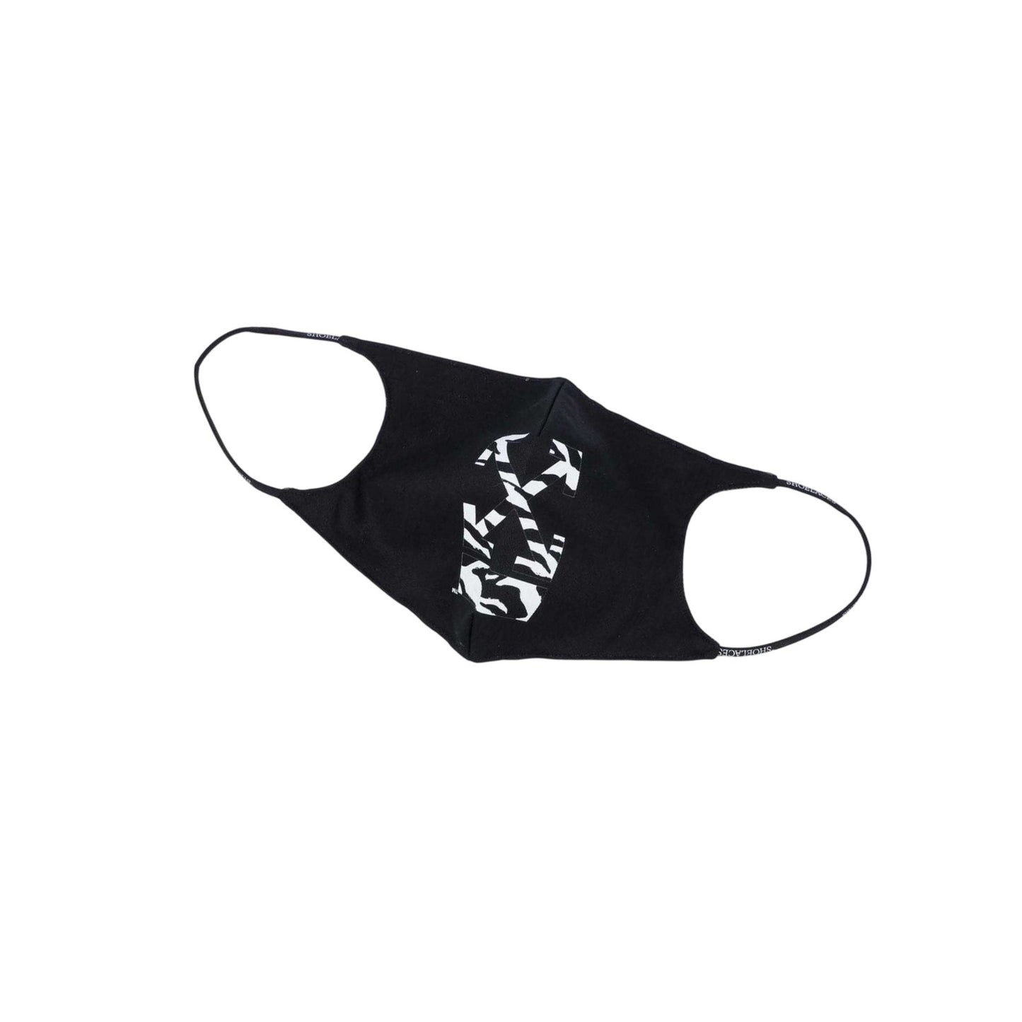 Black - Side - Off White Arrow Face Mask
