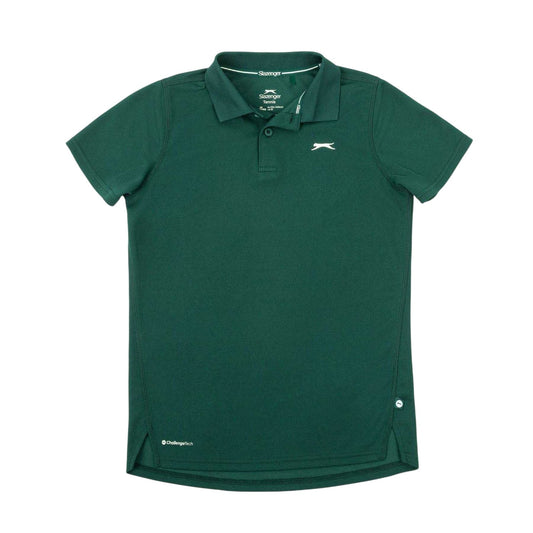 Forest Green - Front - Slazenger Boys Lightweight Polo Shirt
