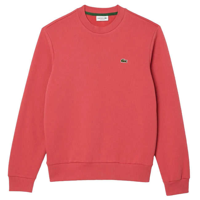 Red - Front - Lacoste Unisex Adult Fleece Crew Neck Sweatshirt