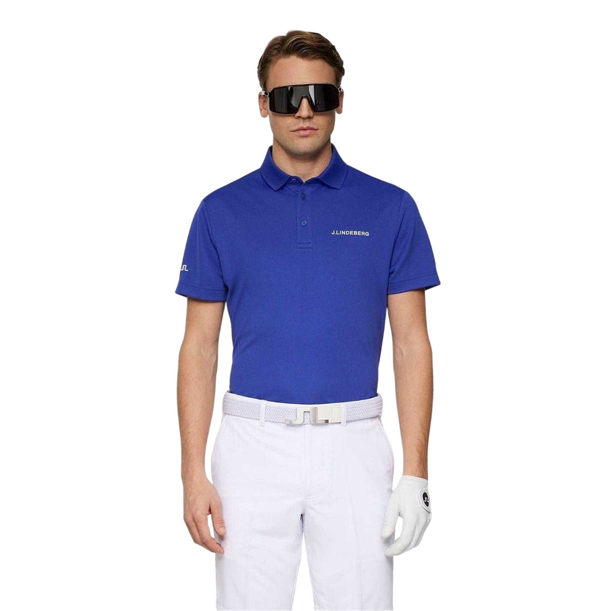 Clematis Blue - Lifestyle - J.Lindeberg Mens Bridge Bridge Regular Polo Shirt