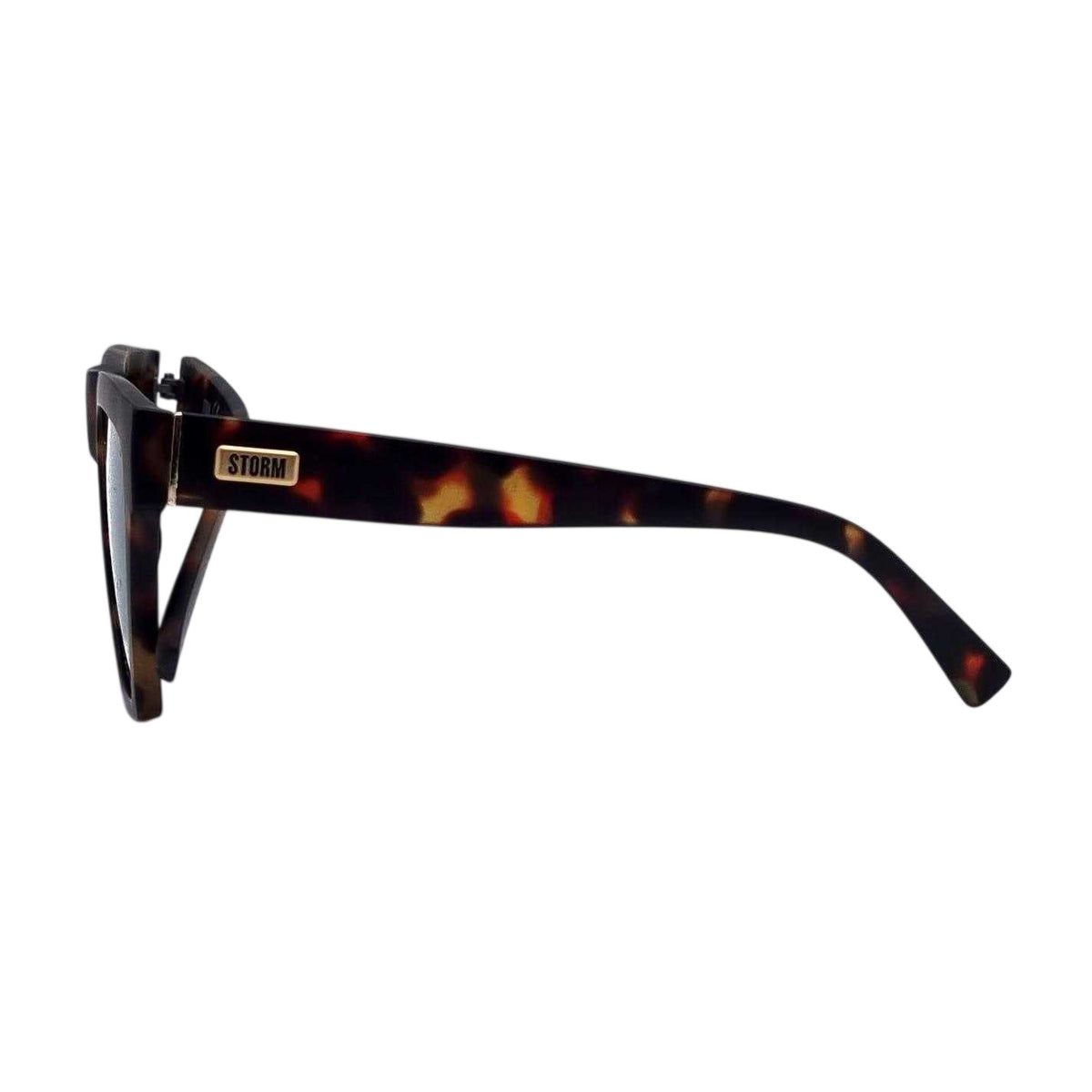 Brown - Back - Storm Flat Top Sunglasses