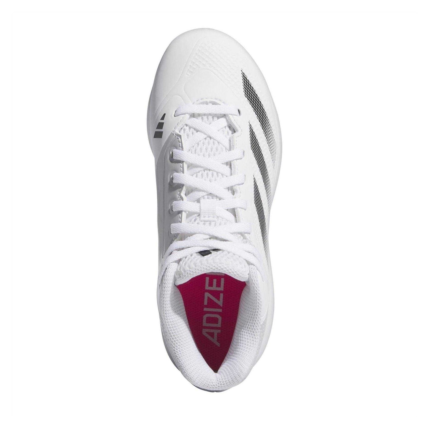 White - Lifestyle - Adidas Childrens-Kids Impact 3 Stripes Mid Cut Football Trainers