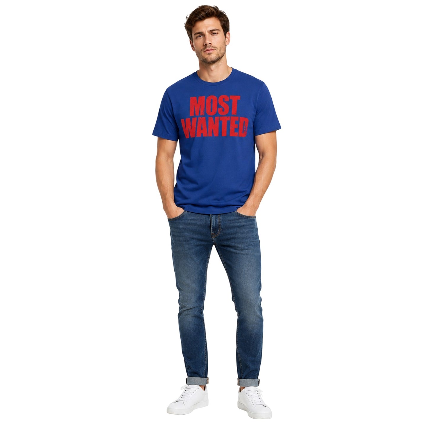 Blue - Lifestyle - AWD Mens Most Wanted T-Shirt