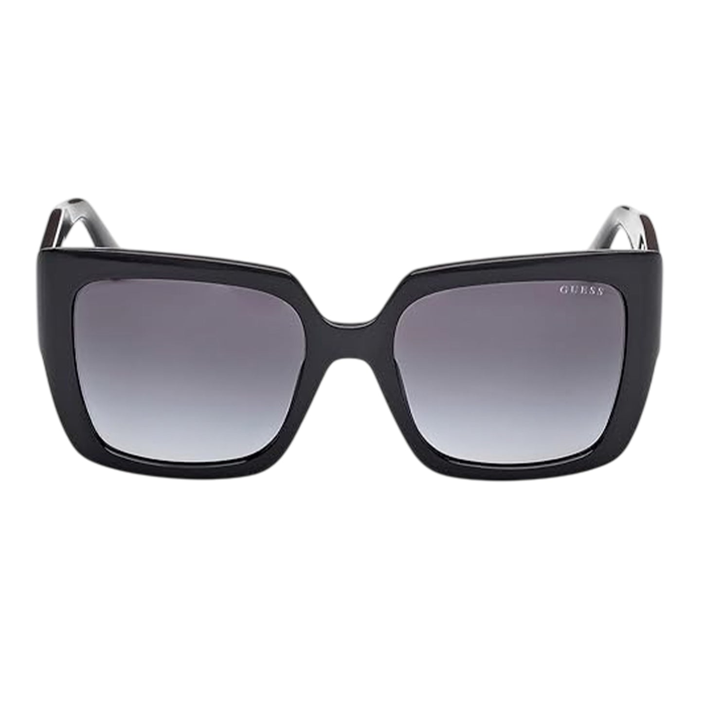 Shiny Black - Side - Guess Womens-Ladies Gu00200 Square Sunglasses