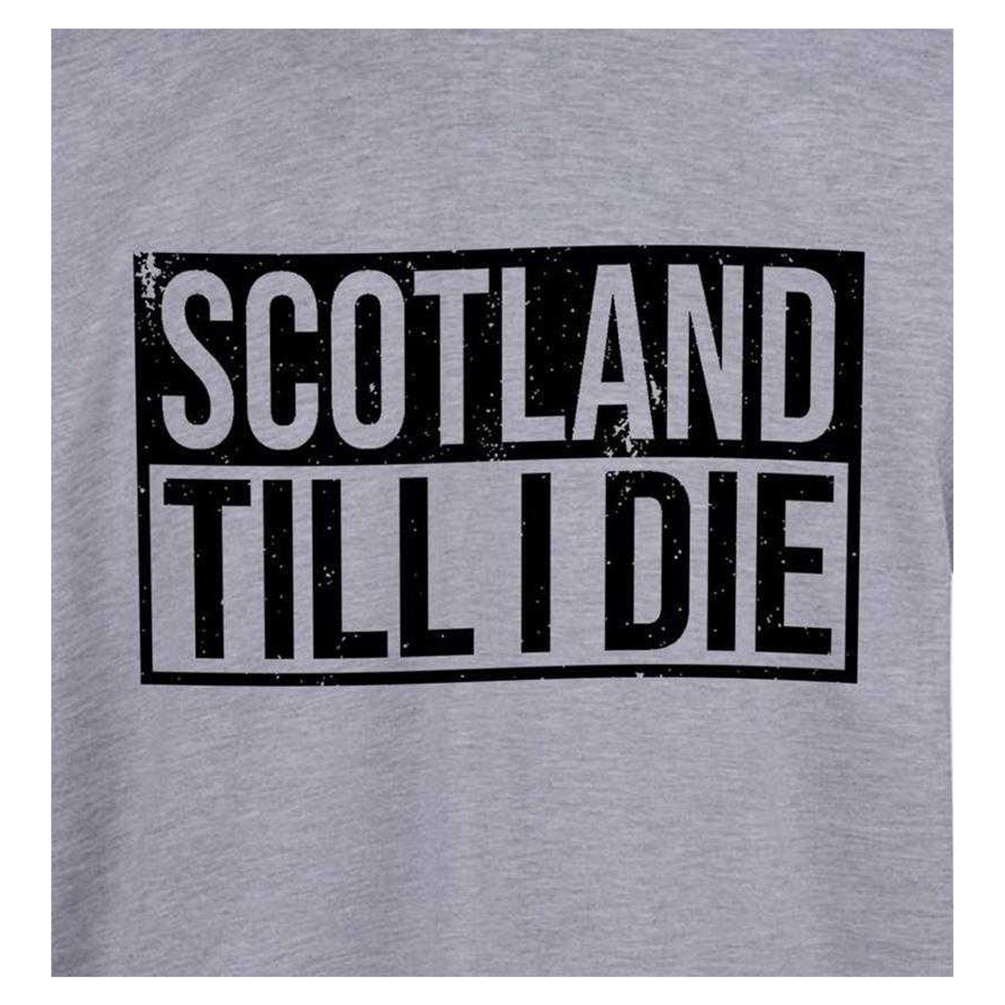 Grey - Side - Scotland Mens Scotland Till I Die T-Shirt