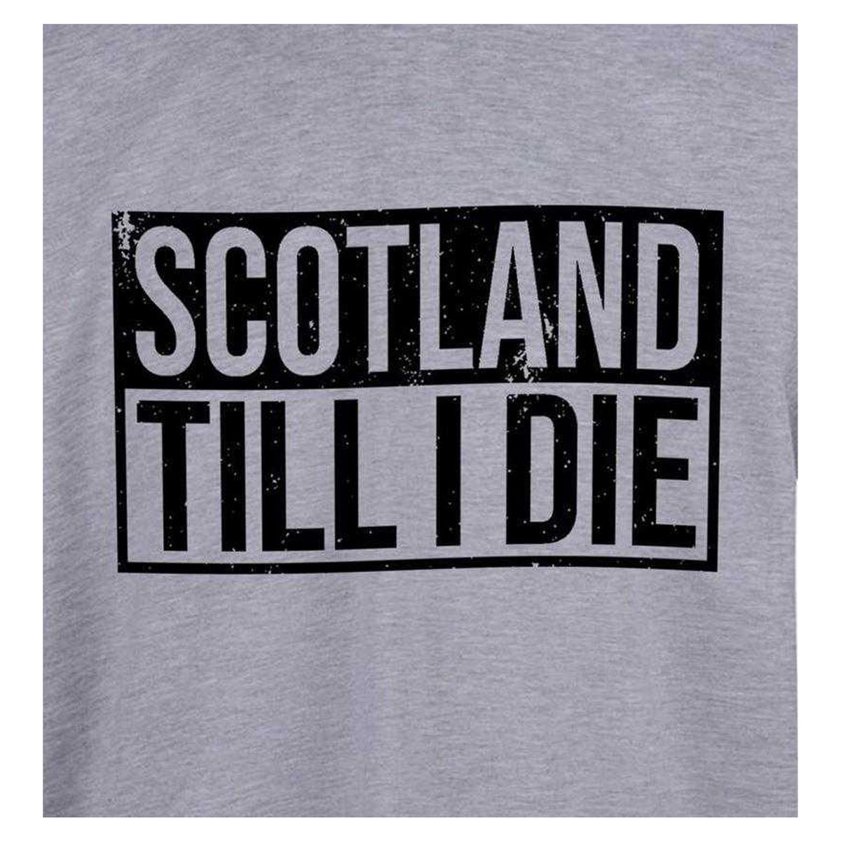 Grey - Side - Scotland Mens Scotland Till I Die T-Shirt